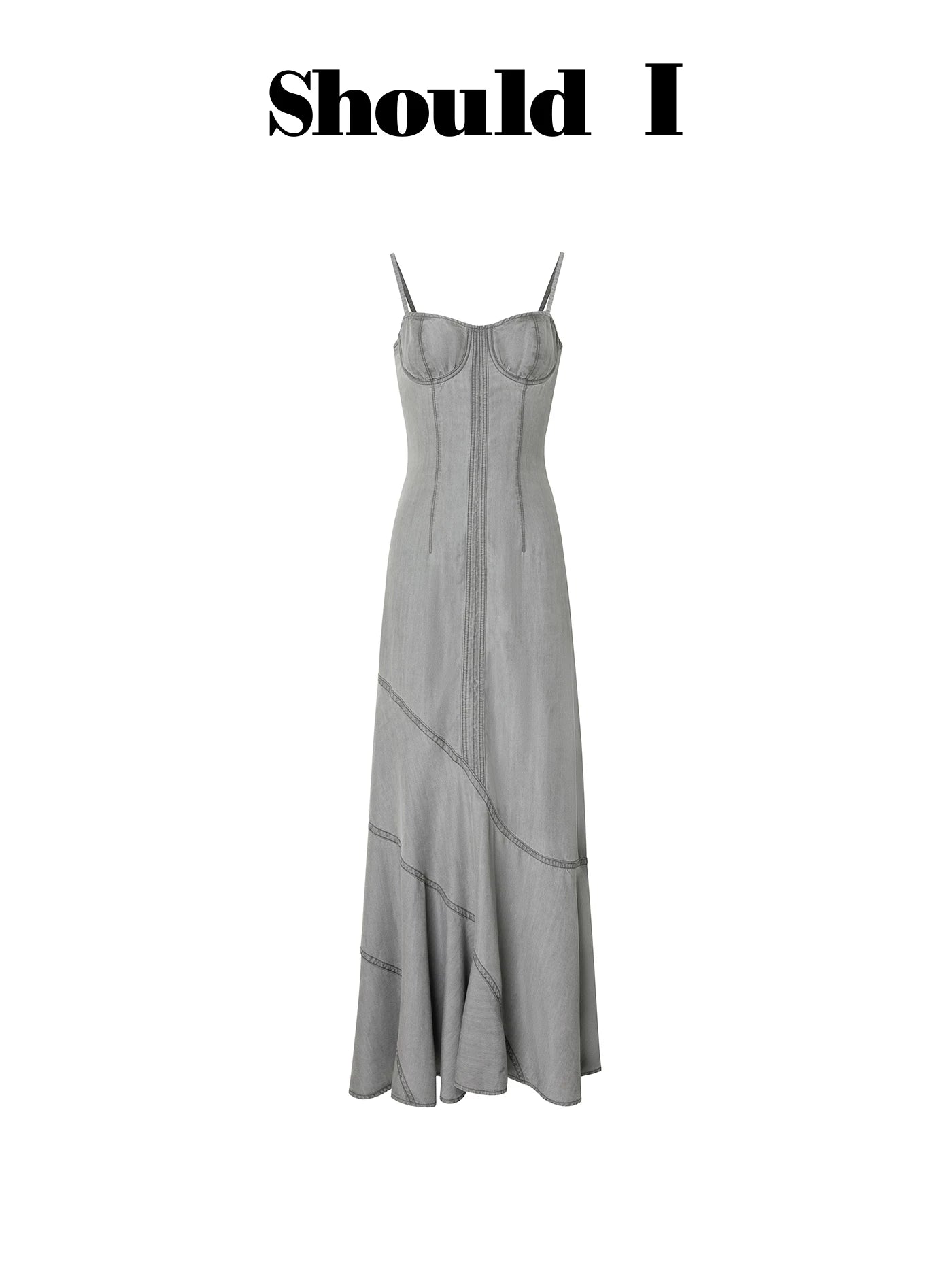 Distressed Denim Dress Set - Dress Only