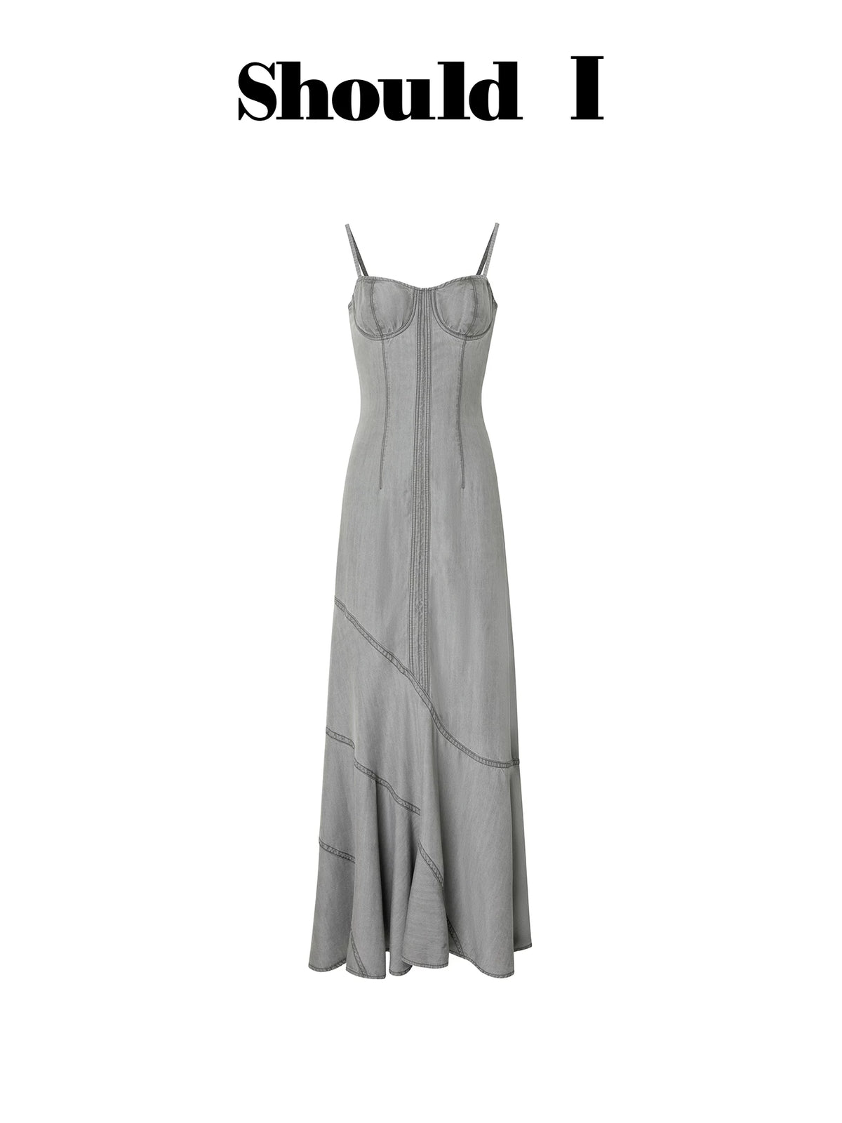 Distressed Denim Dress Set - Dress Only